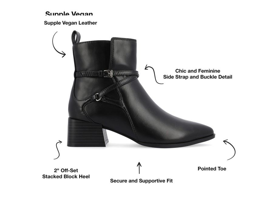 Clearance Journee Collection Estelle Bootie Black