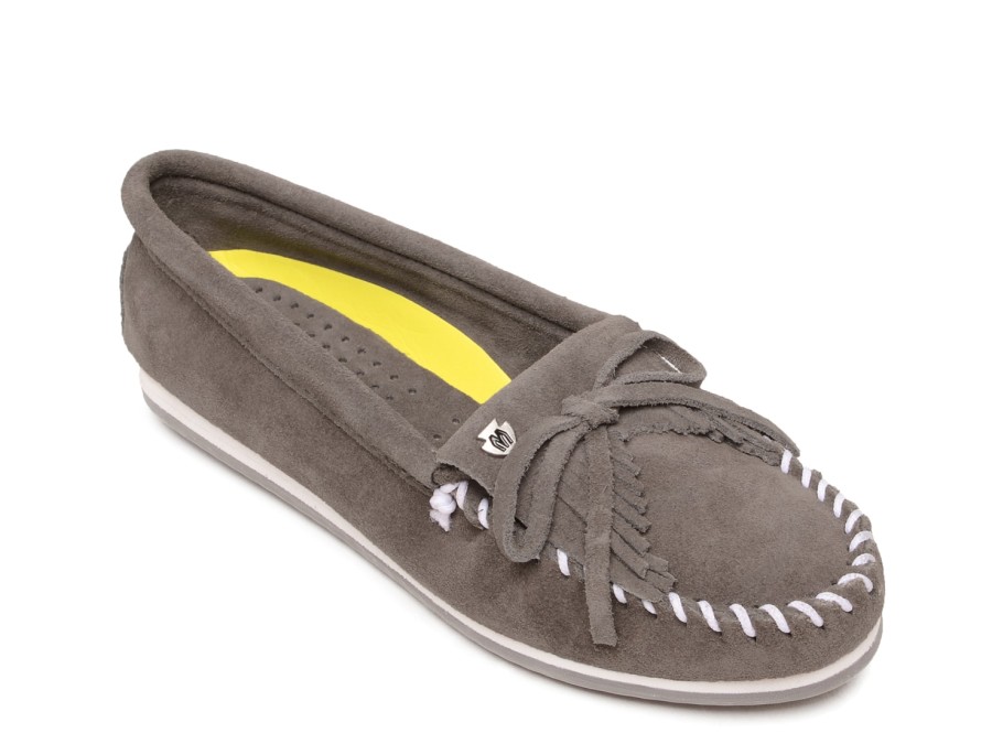 Wholesale Minnetonka Kilty Plus Moccasin Grey