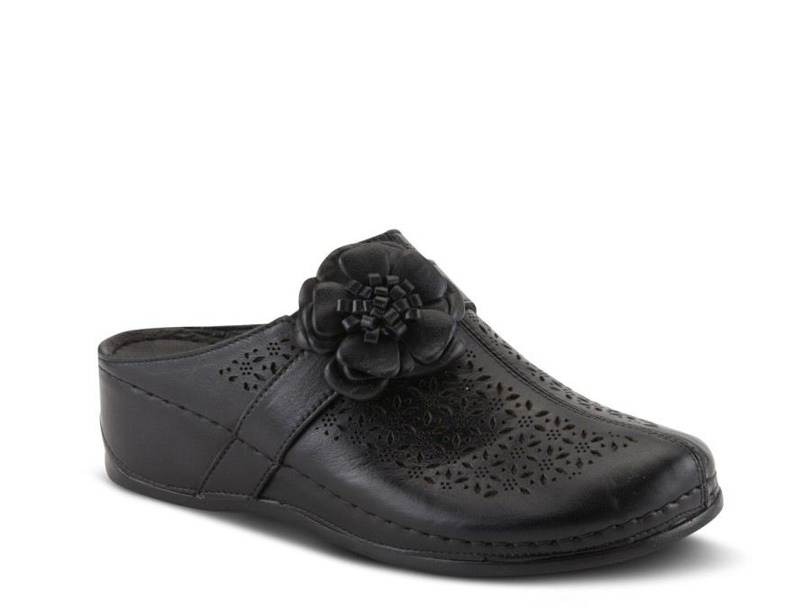 Clearance Spring Step Lilybean Clog Black