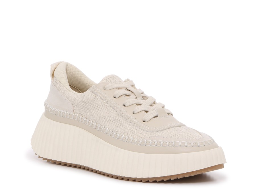 New Dolce Vita Daran Wedge Sneaker Off White