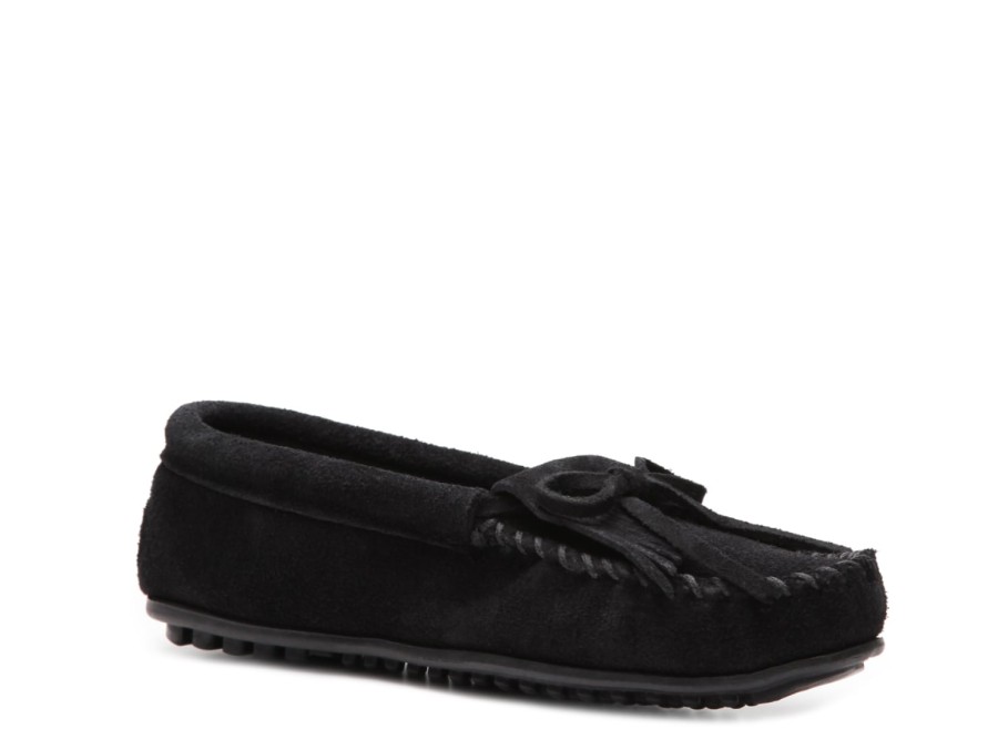 Best Minnetonka Kilty Moccasin Black