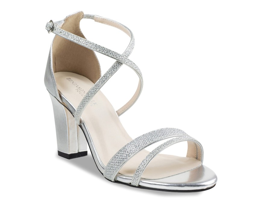 New Touch Ups by Benjamin Walk Daphne Sandal Silver Metallic