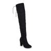 New Journee Collection Maya Over-The-Knee Boot Black