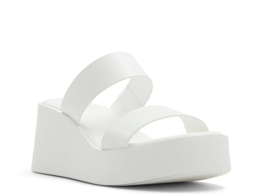 Hot Call It Spring Feliciia Wedge Sandal White