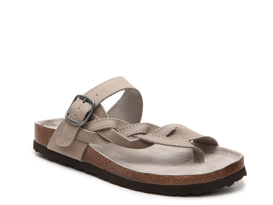 Wholesale White Mountain Crawford Flat Sandal Taupe Leather