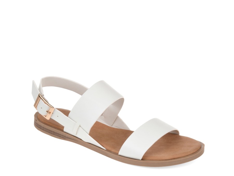 Clearance Journee Collection Lavine Sandal White