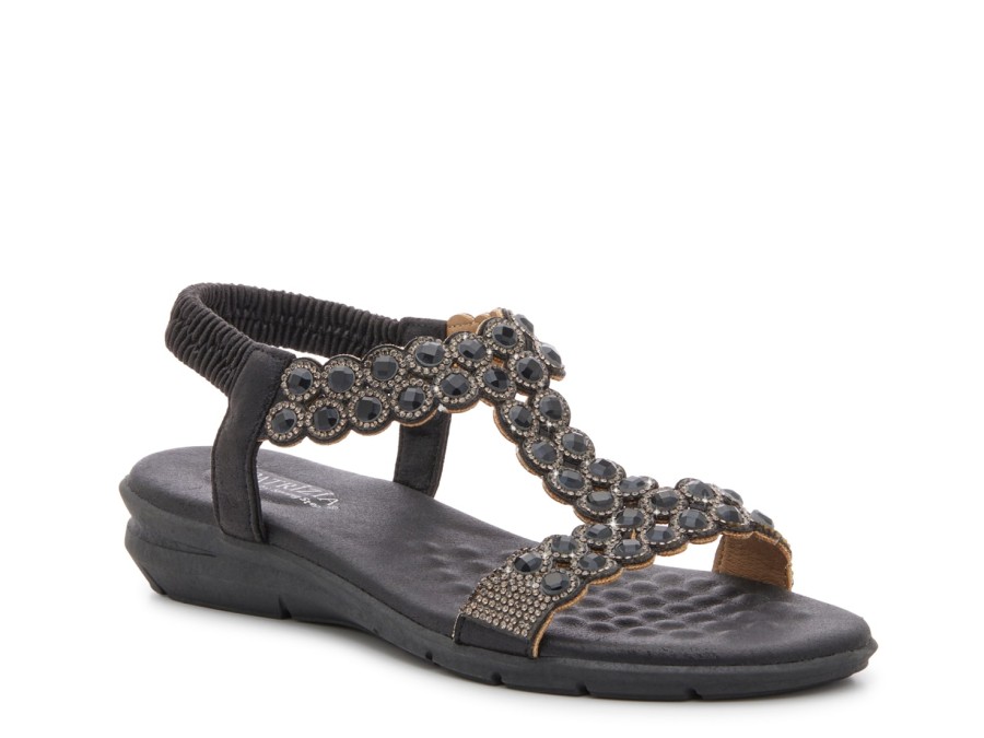 Clearance Patrizia by Spring Step Peaberry Sandal Black