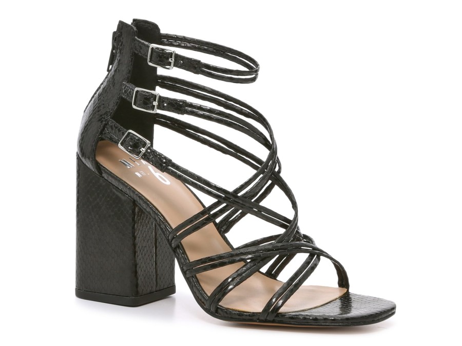 Hot Mix No. 6 Shaddie Sandal Black Snake Print