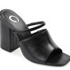 New Journee Collection Heiddy Sandal Black