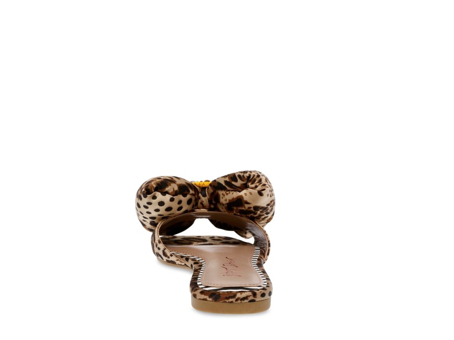 New Betsey Johnson Nakia Sandal Multicolor Leopard Print