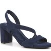 Hot Anne Klein Resley Sandal Navy Fabric