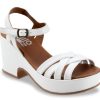 Online Bueno Sasha Platform Sandal White