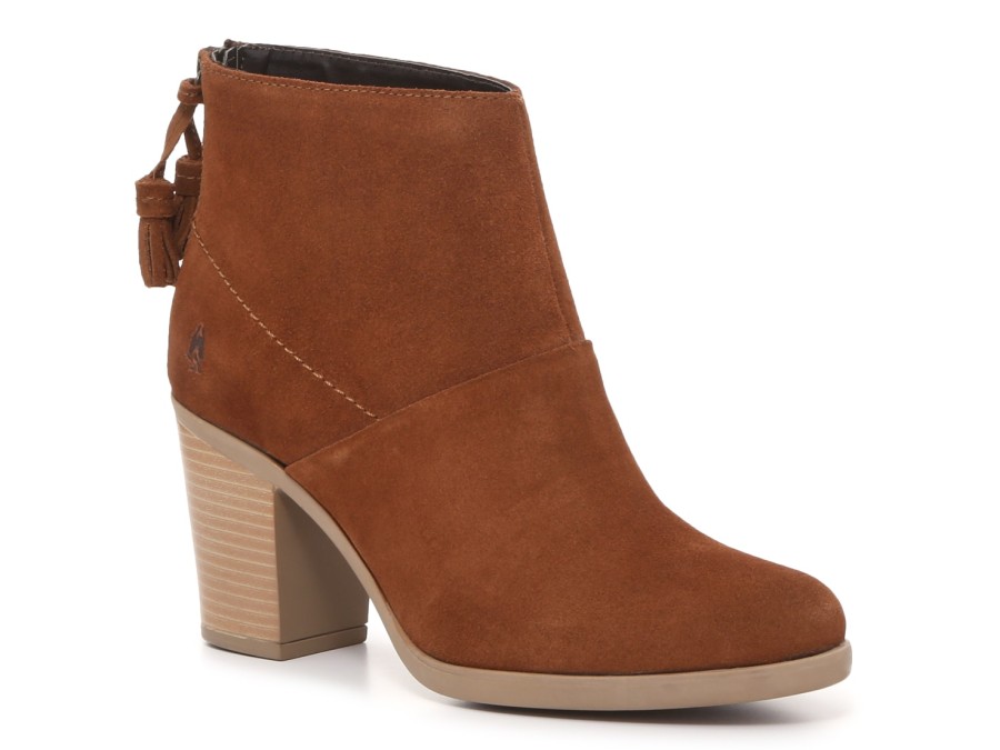 Clearance Hush Puppies Ingrid Bootie Tan Suede