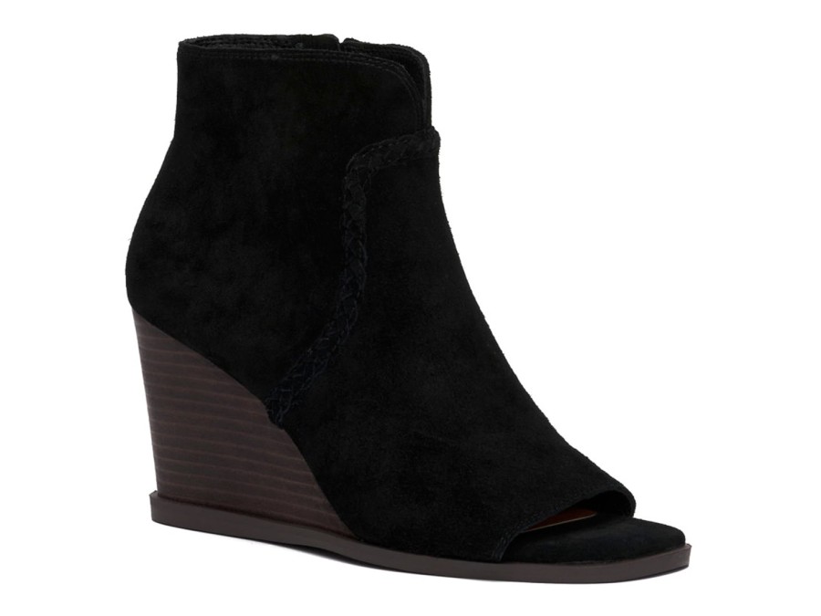 Clearance Lucky Brand Lureli Wedge Bootie Black