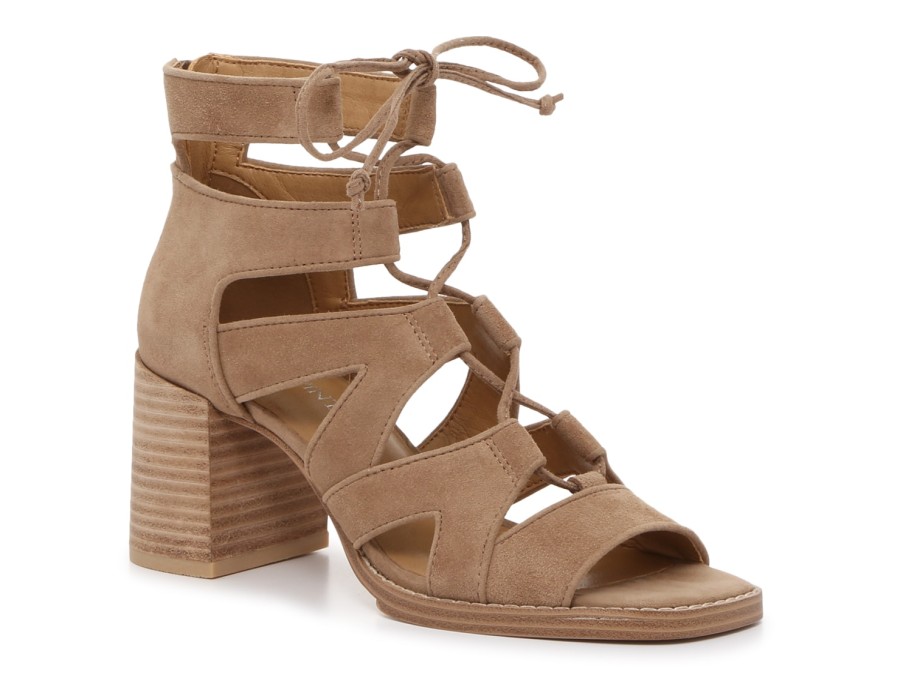 Best Crown Vintage Brodie Sandal Hazel Taupe Suede