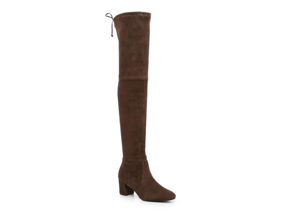 Best Stuart Weitzman Genna Over-The-Knee Boot Dark Brown