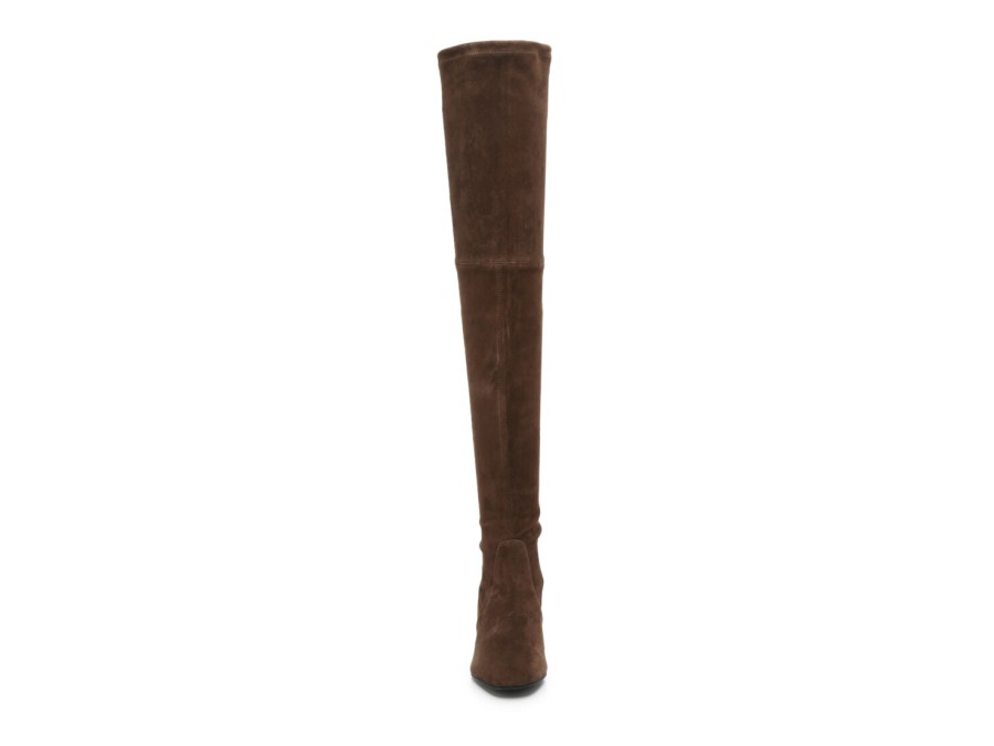 Best Stuart Weitzman Genna Over-The-Knee Boot Dark Brown