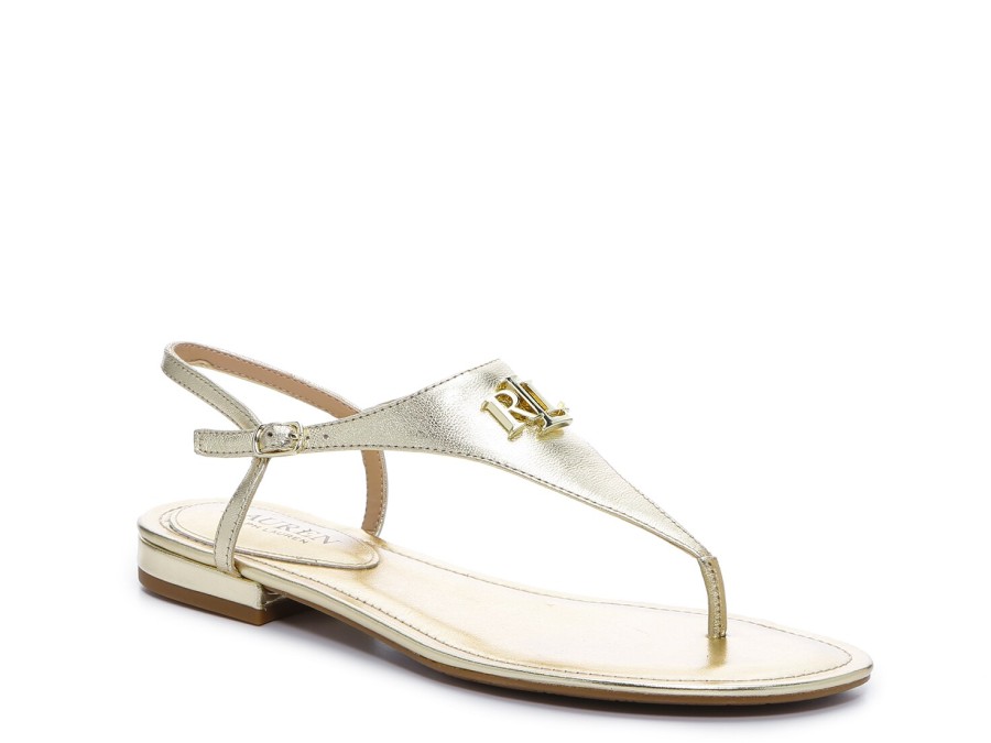 Best Lauren Ralph Lauren Ellington Sandal Gold Metallic