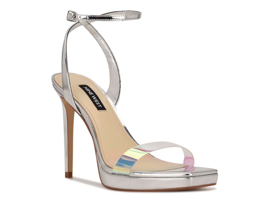 Wholesale Nine West Zadie Sandal Silver Iridescent