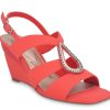 Best Impo Violetta Wedge Sandal Hot Coral