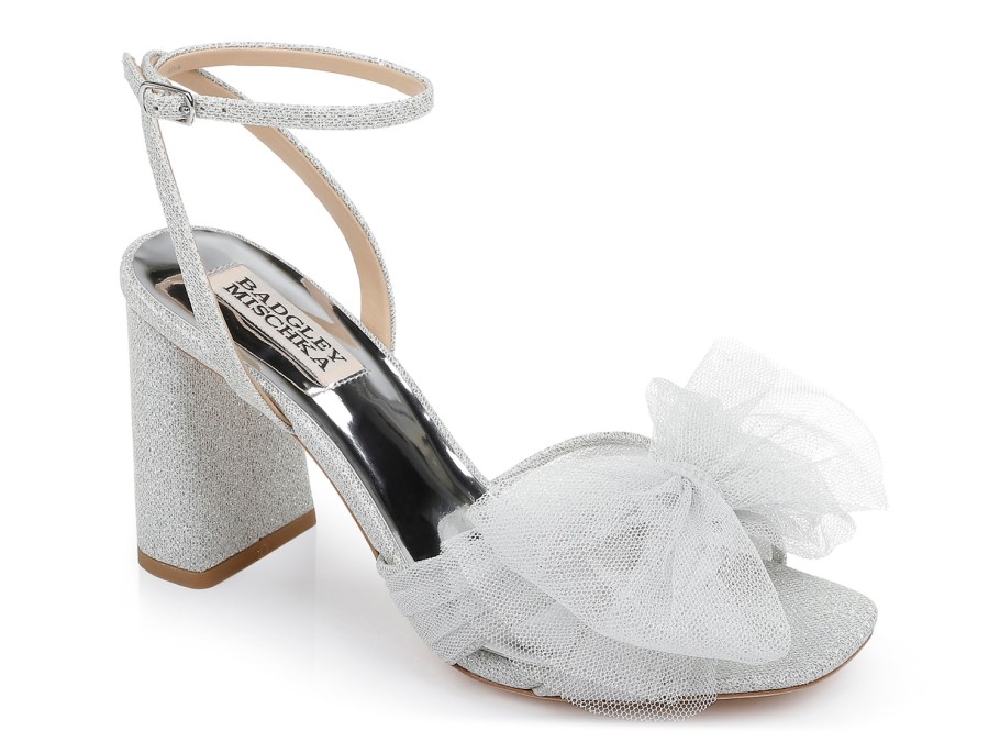 Hot Badgley Mischka Tess Sandal Silver Metallic