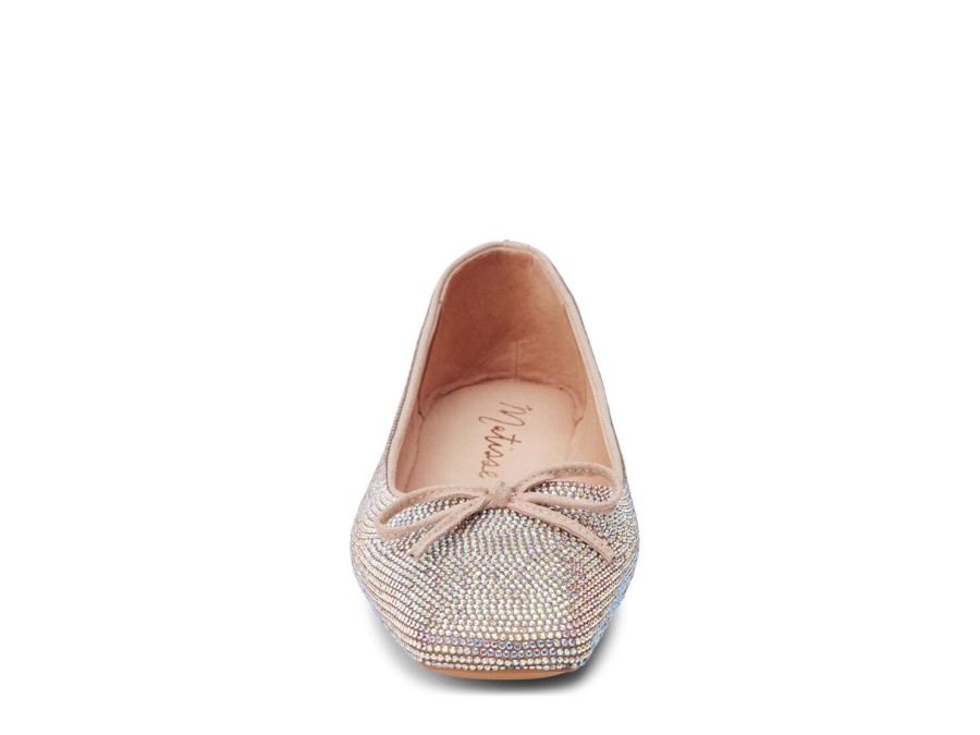 Online Matisse Roxy Ballet Flat Silver Rhinestone