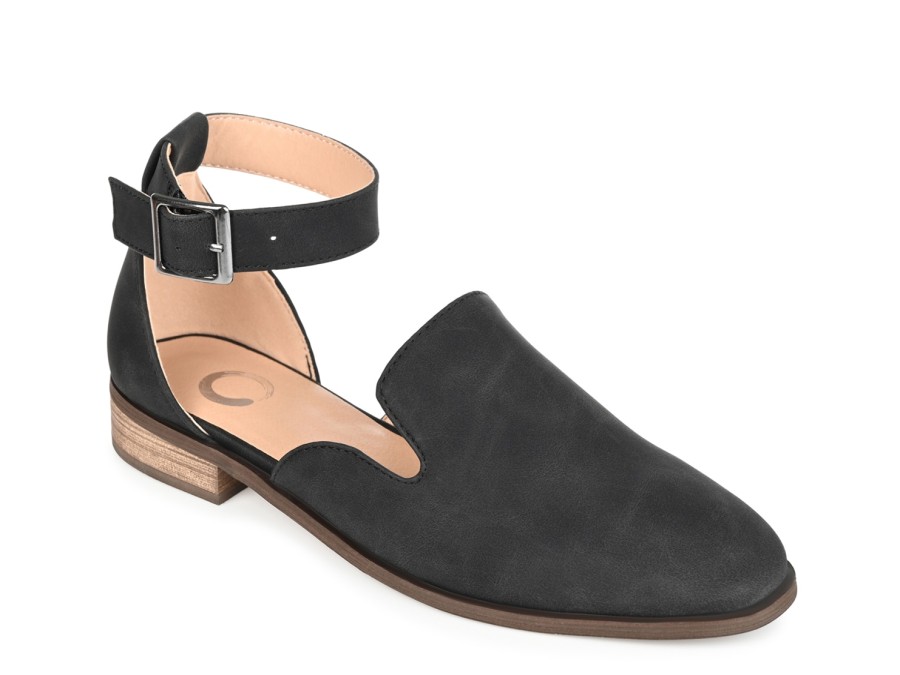 Wholesale Journee Collection Loreta Flat Black Faux Suede