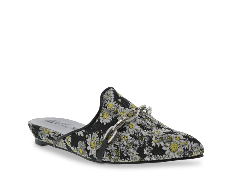 Online Bellini Fluent Mule Black Floral Print