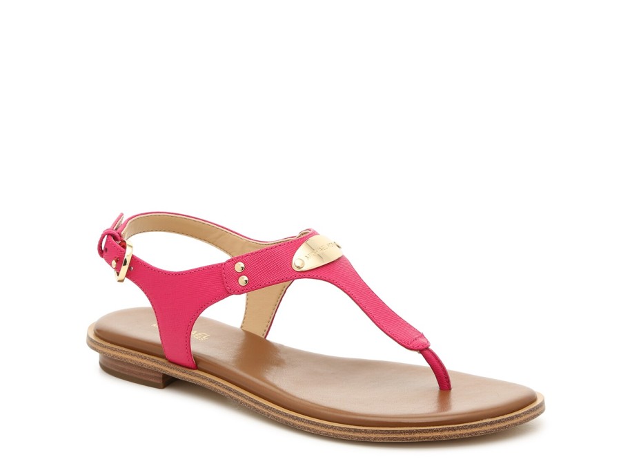 Best Michael Michael Kors Plate Sandal Fuchsia