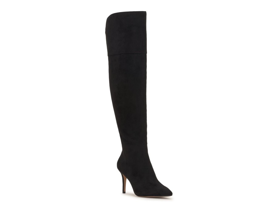 Hot Jessica Simpson Adysen Over-The-Knee Boot Black Synthetic Suede