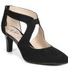 Clearance LifeStride Giovanna 2 Pump Black Faux Suede