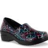 New Easy Works by Easy Street Laurie Work Slip-On Black/Multicolor Hearts