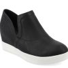 Online Journee Collection Cardi Wedge Sneaker Black