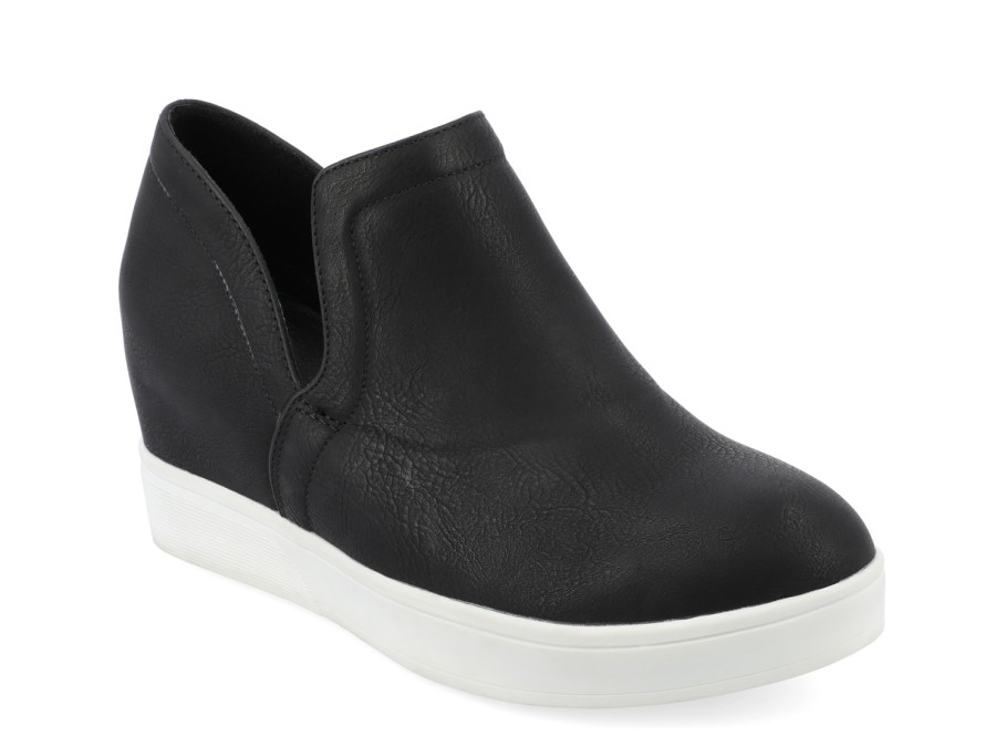 Online Journee Collection Cardi Wedge Sneaker Black