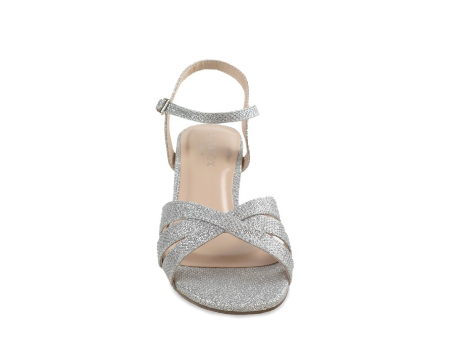 Online Paradox London Colette Sandal Silver Metallic