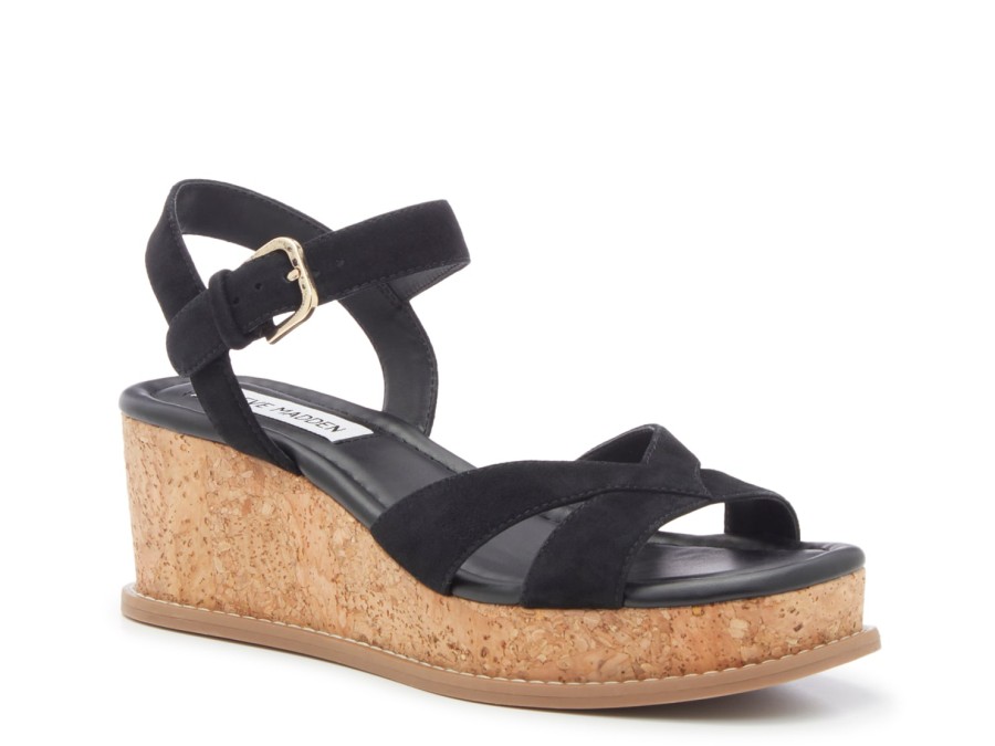 Wholesale Steve Madden Robbin Sandal Black Suede