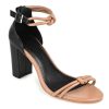 Best Journee Signature Jettah Sandal Black/Tan