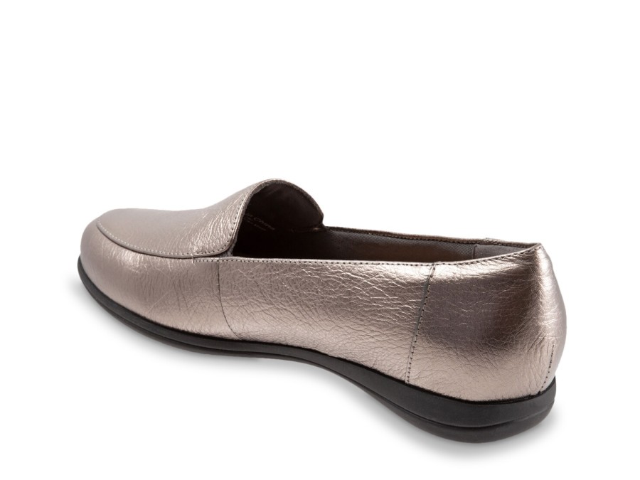 Clearance Trotters Deanna Loafer Pewter Metallic