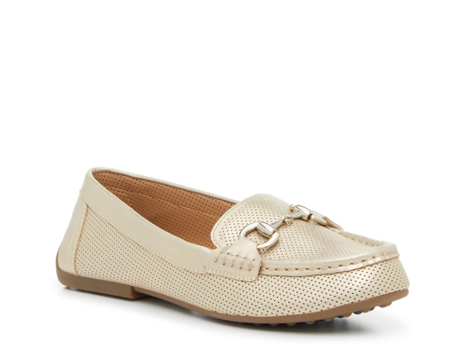 Wholesale Kelly & Katie Kai Driving Loafer Gold Metallic