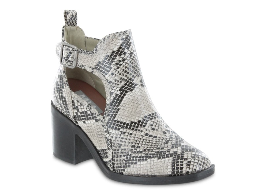 Wholesale Mia Eden Bootie Grey/Off White Snake Print