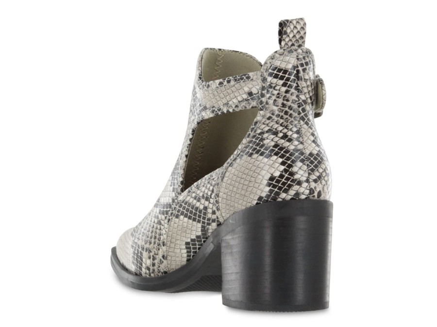 Wholesale Mia Eden Bootie Grey/Off White Snake Print