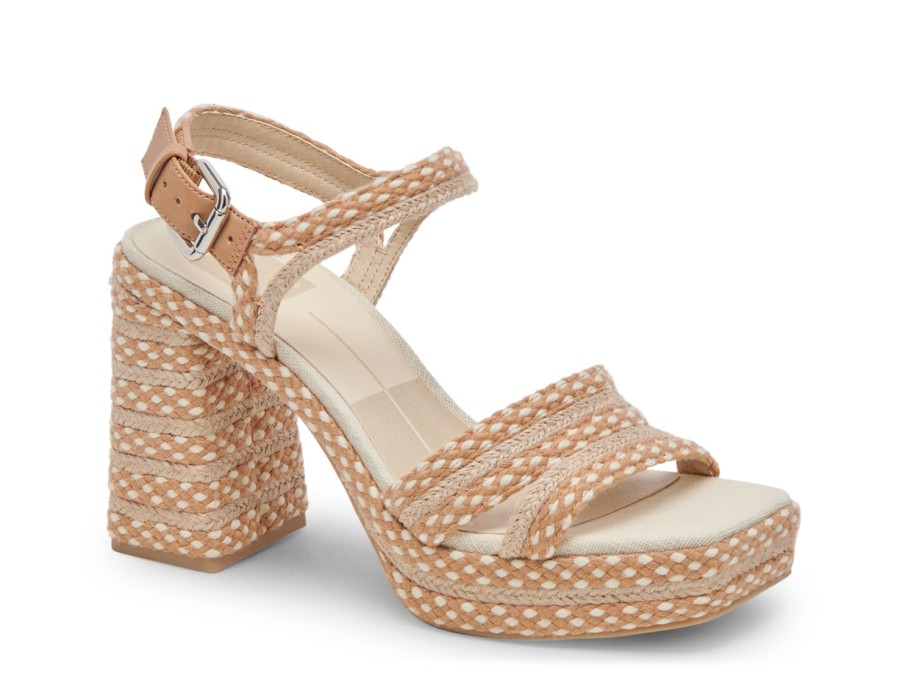 Clearance Dolce Vita Alex Platform Sandal Natural Beige