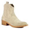 Clearance Diba True Get Crackin Western Bootie Beige