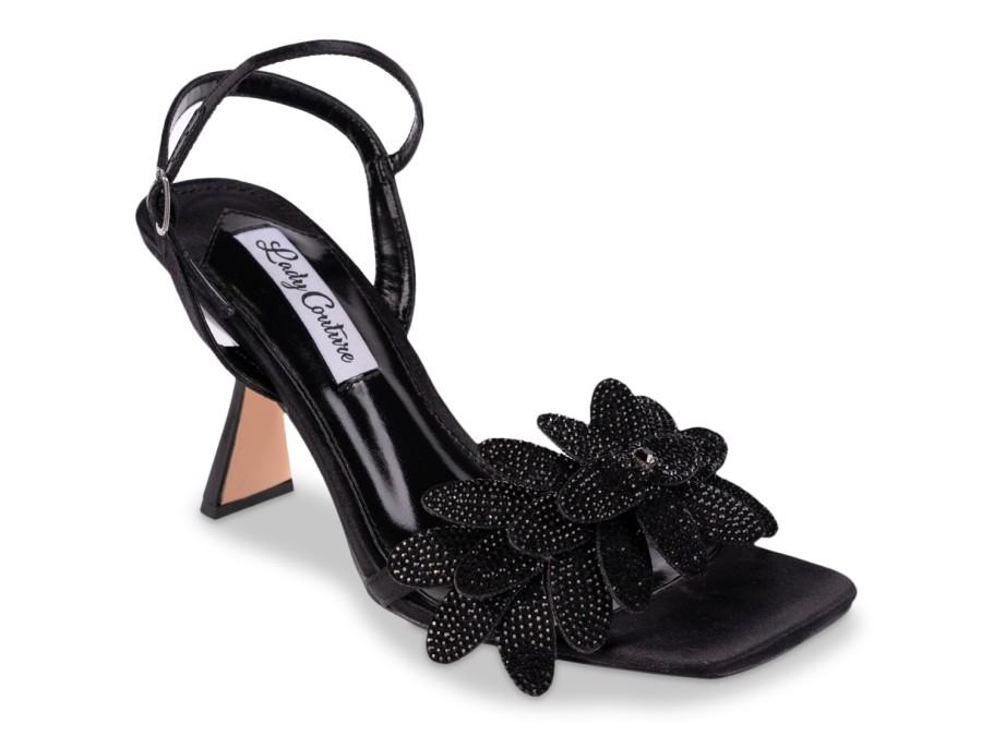 Online Lady Couture Lust Sandal Black