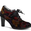 Hot L'Artiste by Spring Step Pritz Bootie Burgundy/Multicolor