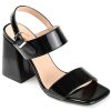 Best Journee Collection Adras Sandal Black