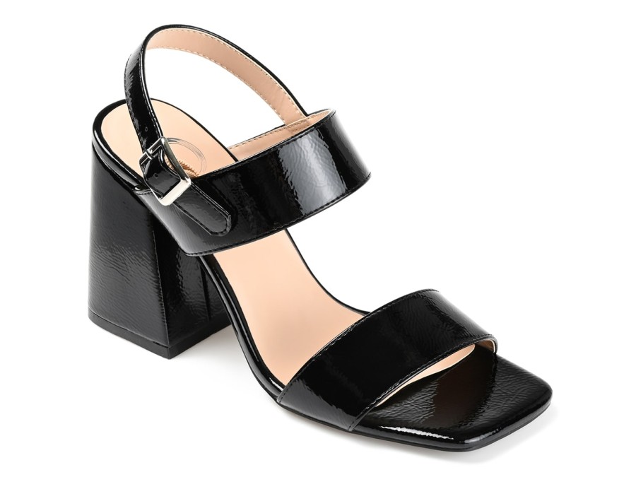 Best Journee Collection Adras Sandal Black