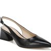 New Franco Sarto Racer Pump Black Leather