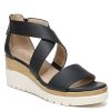 Best SOUL Naturalizer Goodtimes Wedge Sandal Black Synthetic