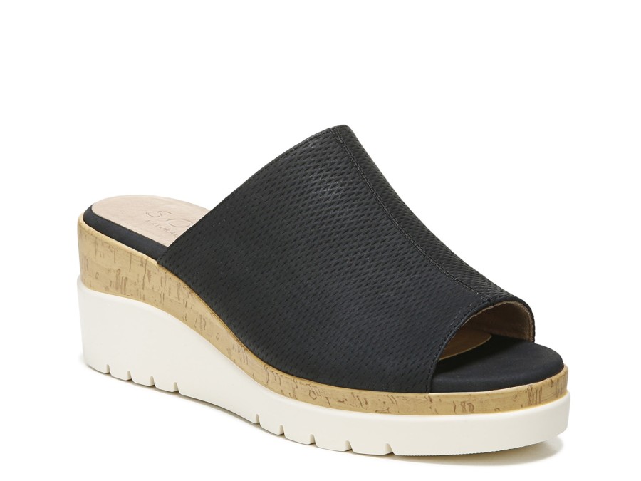 Hot SOUL Naturalizer Goodtimes Wedge Sandal Black